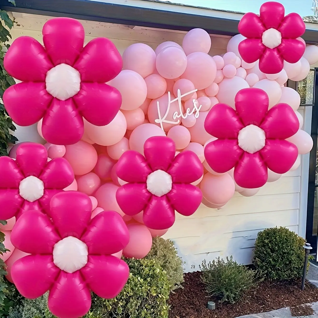 10 Pcs Hot Daisy Balloons, Balloon Set, Instagram Style Birthday Party Decorations, Groovy Boho Garland, Wedding Baby Shower Supplies, Balloon Arch Balloons