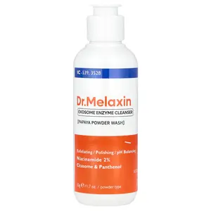 Dr.Melaxin Exosome Enzyme Cleanser, Papaya Powder Wash, 1.7 oz (50 g)