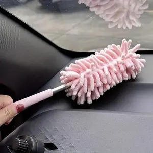 Mini Car Duster Brush, Extendable Microfiber Dusting Tool with Comfortable Handle for Home and Auto Interior Cleaning, Automotive Cleaning Tool, House Cleaning Tools, Cleaner