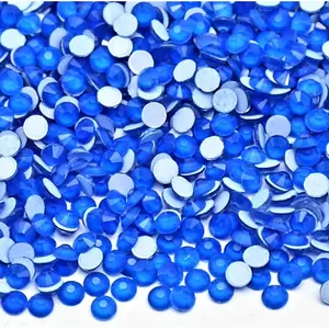 Neon Blue Glass Rhinestones
