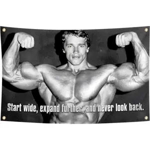 Conan Schwarzenegger Power Gym Decor, Start Wide, Expand Further, Never Look Back, Gym Decor, Office Decor, Dorm Decor, Man Cave Decor