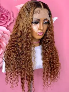 Fashion Ultra Soft 26 Inch Lace Front Wig, Natural Gradient Curly Hair, High Density 180%, Daily Use, All Seasons, Lace Front Design, Daily Wear, All Season Suitable, Kinky Curly Wig