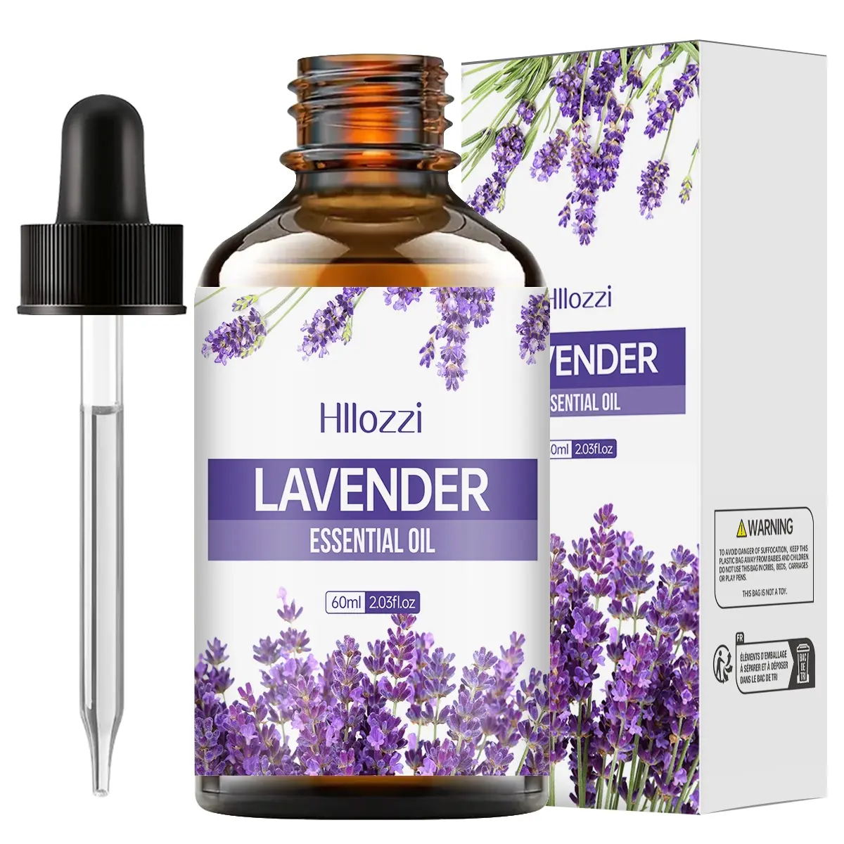 Hiiozzi Lavender Essential Oil Diffuser & Humidifier, Aromatherapy Essentials Scented Oils Aroma Infusion, Home Air Freshener, Relaxing Scent, Stress Relief, 60ML Liquid, Perfect Gift