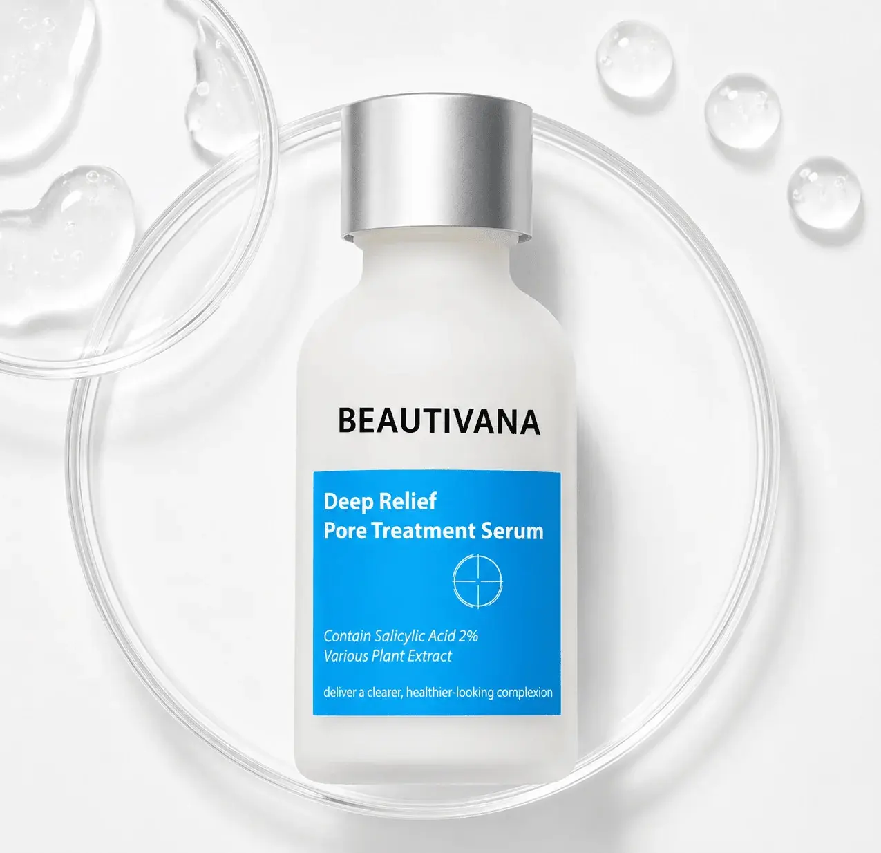 BV BEAUTIVANA Salicylic Acid Clarifying Pore Care Facial Serum - Acne-Prone Skin Skincare Essence