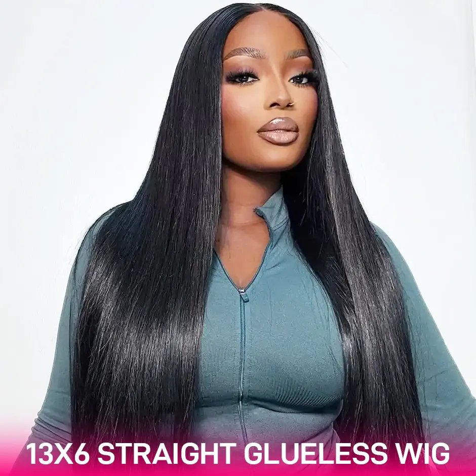 13x6 straight glueless wig