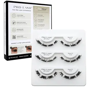 Pro Lash Mega 2.0 No. 07 High-Density Dramatic Eyelashes Extensions for Glam Look Up to 10+ Days Long-Lasting Results Cosmetic Makeup