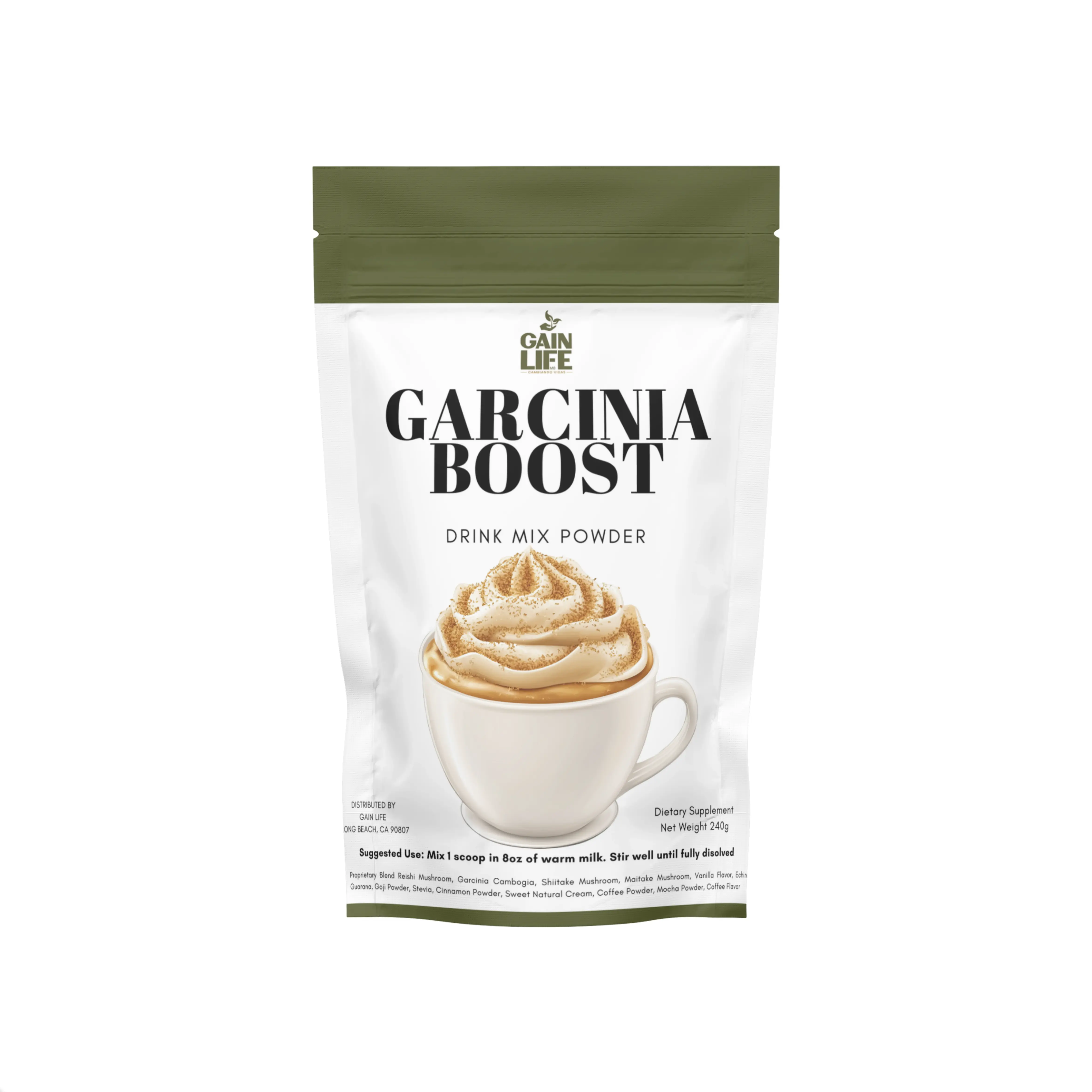 Gain Life Garcinia Boost Daily Wellness Drink Mix Powder Vitamin Dietary Supplement
