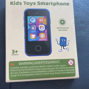 KOKODI Toy Smart Phone for Kids, Smart Phone Toys with Dual Camera, Phone Toys with Learning Games, Travel Toys with MP3 Music Player for Birthday Gifts, Birthday Gifts touch screen toy game phone