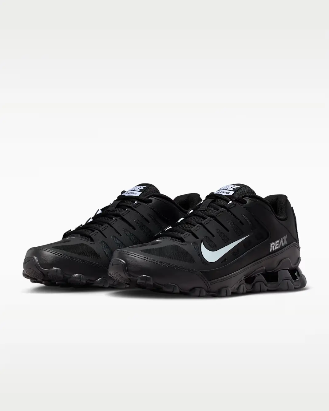 Women's Nike Reax 8 TR Mesh Panel Lightweight All Seasons Training Shoes, Black White Running Walking Sneakers IO2400-033