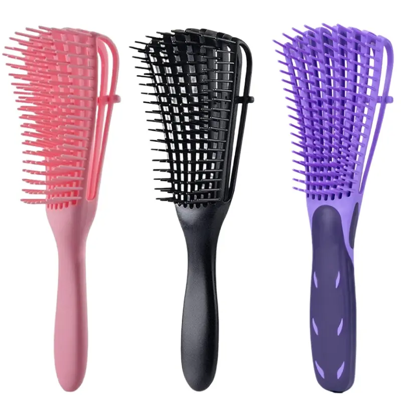 8-Claw Hair Comb for Volumizing, Soft Massage Brush, Scalp Massager, Detangling Comb for Curly Hair, Detangling Hairbrush, 1 Piece, Finishing Comb, Detangler Combs, Hair Care Comb, Hair Tools