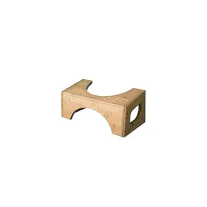 7"/9" Two in One Bamboo Toilet Step Stool Brown - Squatty Potty