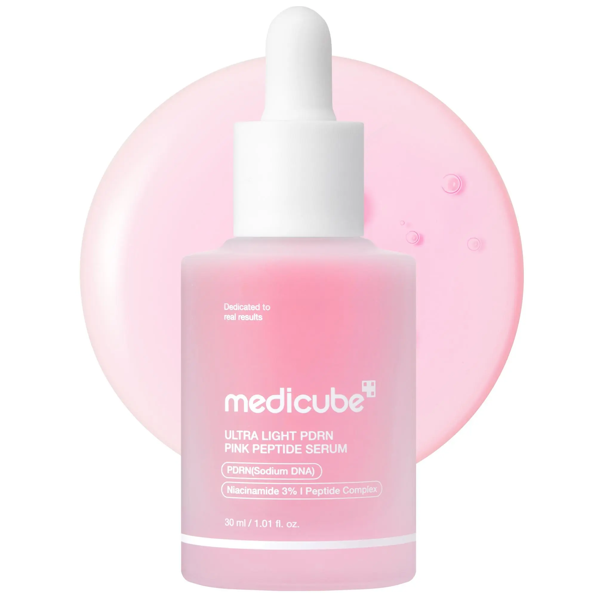 [NEW] [medicube] Ultra Light PDRN Pink Peptide Serum | Lightweight Hydrating Serum with Salmon PDRN & Hyaluronic Acid | Fast-Absorbing Glow Care for Skin Clarity | K-Beauty, Korean Skincare (30ml / 1.01 fl. oz.) (110ml / 3.72 oz)