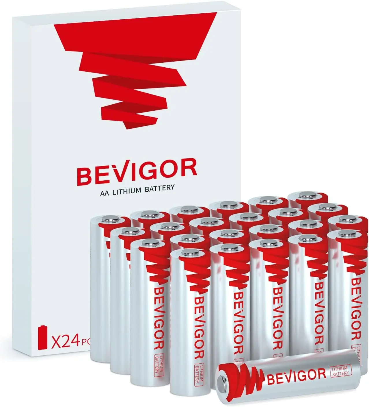 BEVIGOR Lithium AA Batteries 4-48 Pack, Long Lasting 1.5V AA Battery, 20-Year Shelf Life Lithium Batteries for Blink Camera, Flashlight, Microphone, Alarm System【Non-Rechargeable】 campingessentials