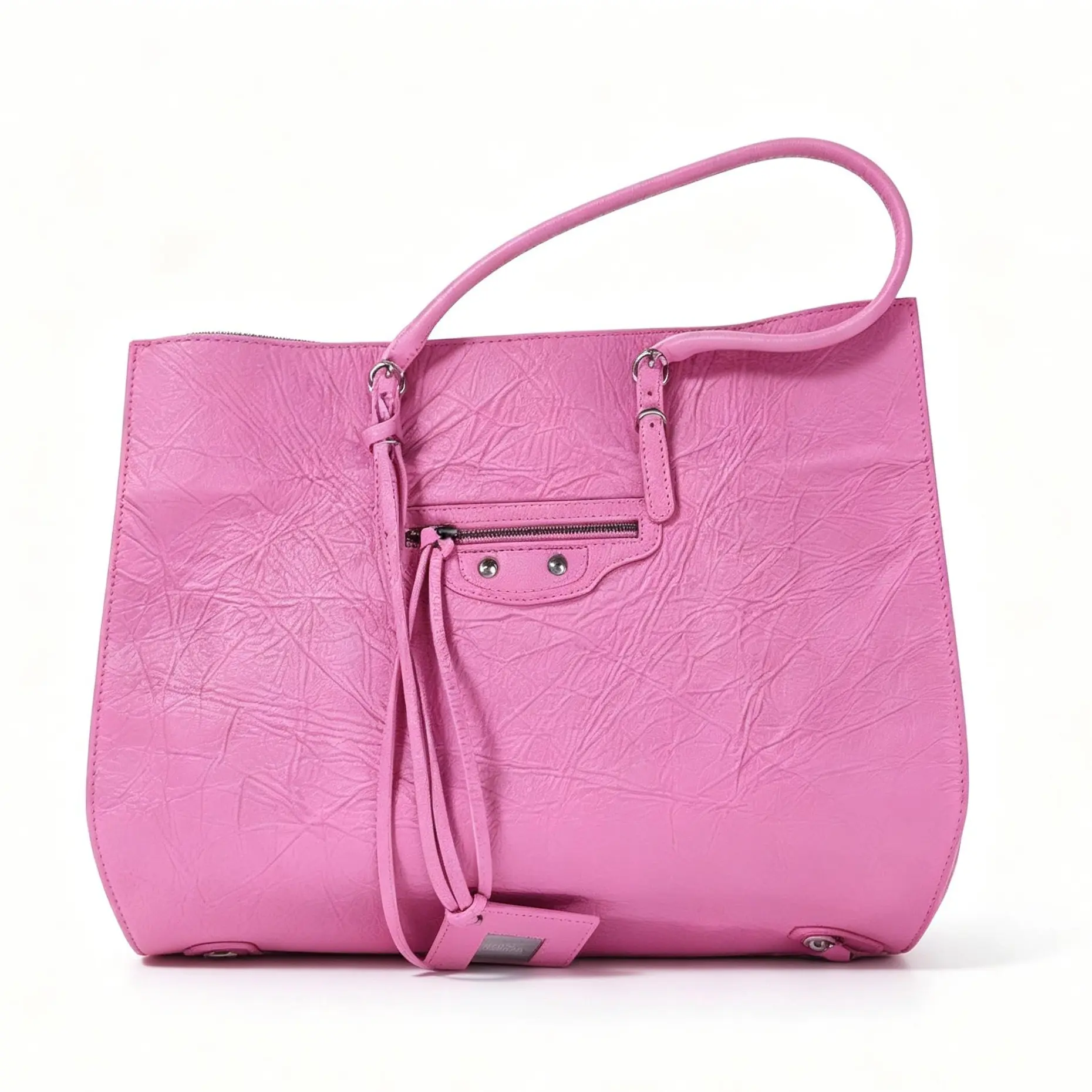 Pre-owned Balenciaga Pink Casual Shoulder Bag Sleek Design, Convenience, Versatility, Model TH240966006 (Luxury Pre Loved Bags Category)