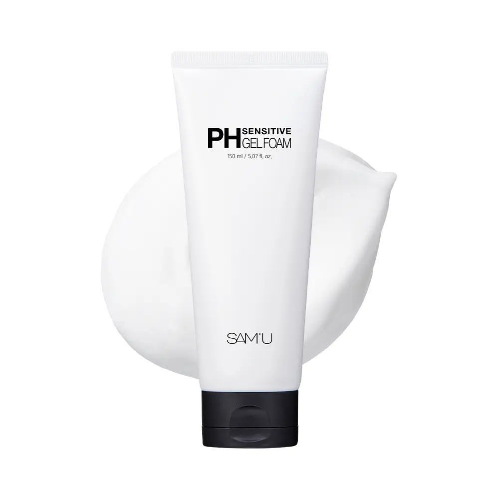 SAM'U PH Sensitive Gel Foam 150ml - Gentle Skincare Routine with Weak-Acidic Moisture & pH-Balancing Gel Foam for Fresh Soothing Hydration