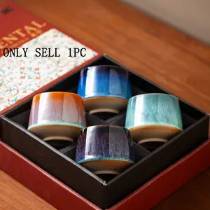 Ceramic Coffee Mug, Office Home Personal Cup, Concentrated Milk Tea Cup, Artistic Design, Handmade Unique Texture, Healthier Blue Porcelain