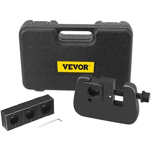 VEVOR 7843B Manual A/C Hose Crimper Kit, Handheld Air Hose Crimper Tool Kit with 4 Dies Whole Set #6#8#10#12,A/C Hose Crimper Repair Tool Kit Die Set,for Crimping Automotive Air Conditioning Pipes