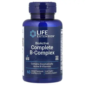 Life Extension BioActive Complete B-Complex, 60 Vegetarian Capsules