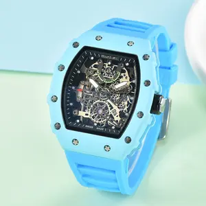 Unique quartz watch with three hands, calendar, alloy, luminous, waterproof, couple's barrel-shaped wristwatch, fashion accessory, holiday gift