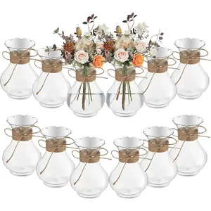 57 plastic small vases for centerpieces plastic bud vase bulk hyacinth avocado growing vases tiny flower bulb plant propagation containers for wedding living room table decorations12 pcs