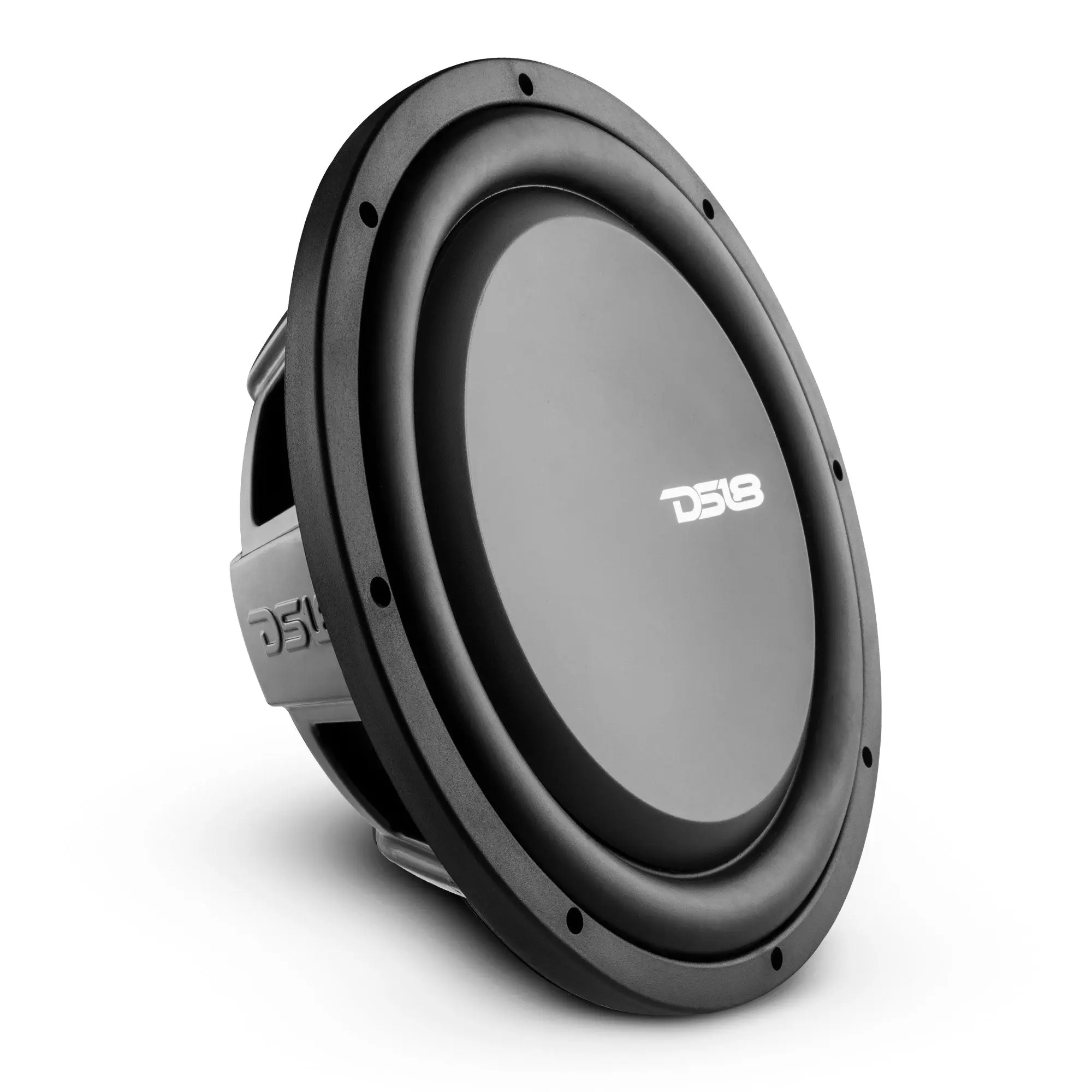 DS18 12" PS Shallow-Mount Water Resistant Car Subwoofer, 600W RMS DVC 4-Ohm, 1200W Max, Steel Basket, Easy Mounting for Car Audio Installation