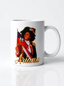 Ariana Haitian Flag Portrait Mug 11 oz. Ceramic
