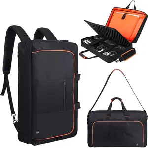 DJ Controller Case for DDJ-FLX4/ 200/400/SR2/REV1 Numark Party Mix 2/Mixtrack  FX With Thick EVA Padding, Adjustable  Strap,Fits Up to 15.6" Laptops-  for DJ and  Producers