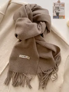 Women's Casual Thick Woven Fluffy Soft Scarf, Fashionable Multifunctional Shawl for Fall & Winter, Daily Wear Warm Accessory