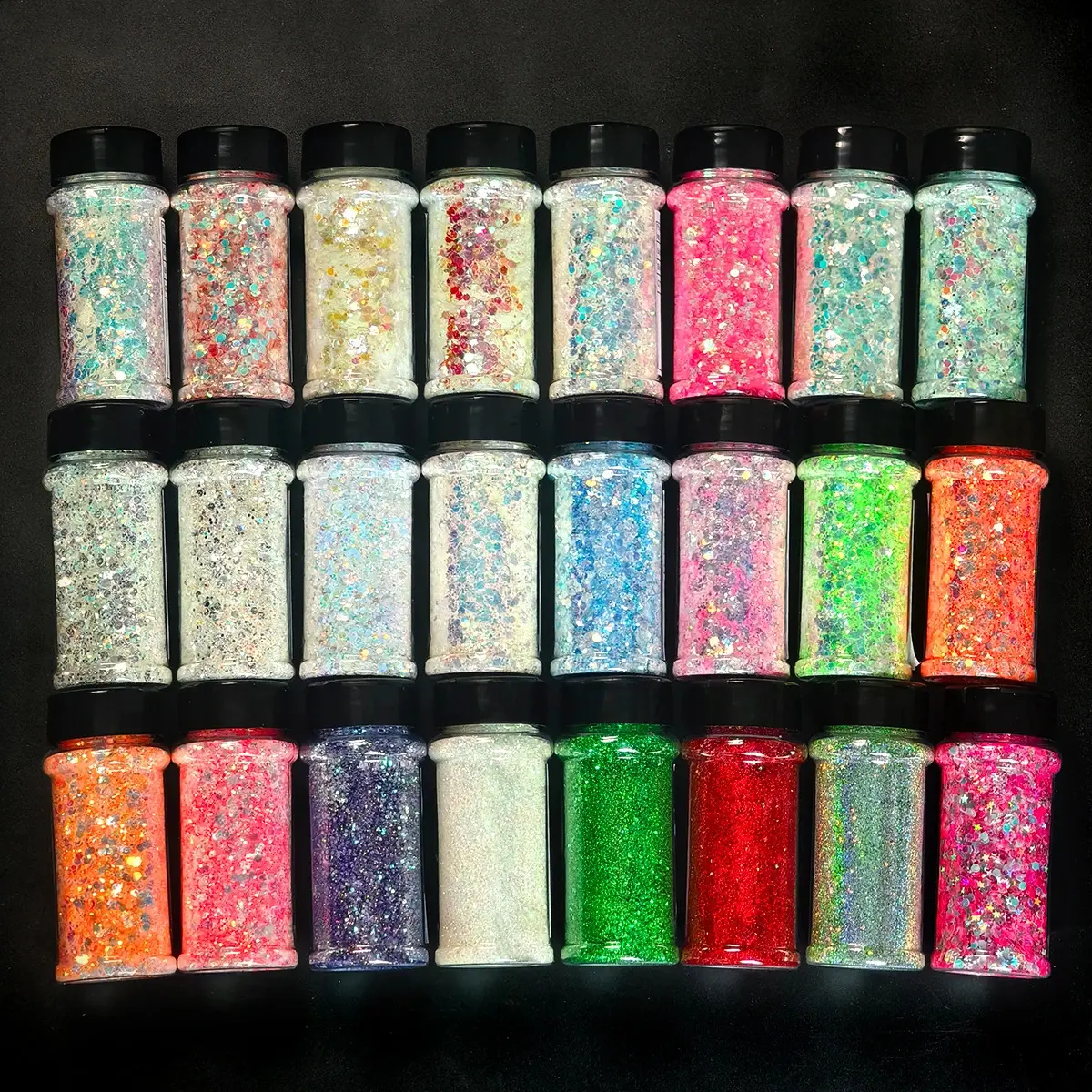 Set13-24 mix colors/Glow in the dark Glitter