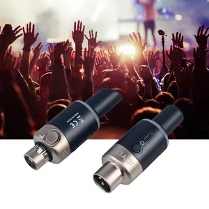 JOYO MW-1 Plug-on XLR Wireless Microphone Transmitter Receiver,  5.8 Ghz Microphone Wireless System, for Dynamic Microphone, Audio Mixer, DSLR Camera, PA System, for Music Lovers Boys Girls Friends Gift