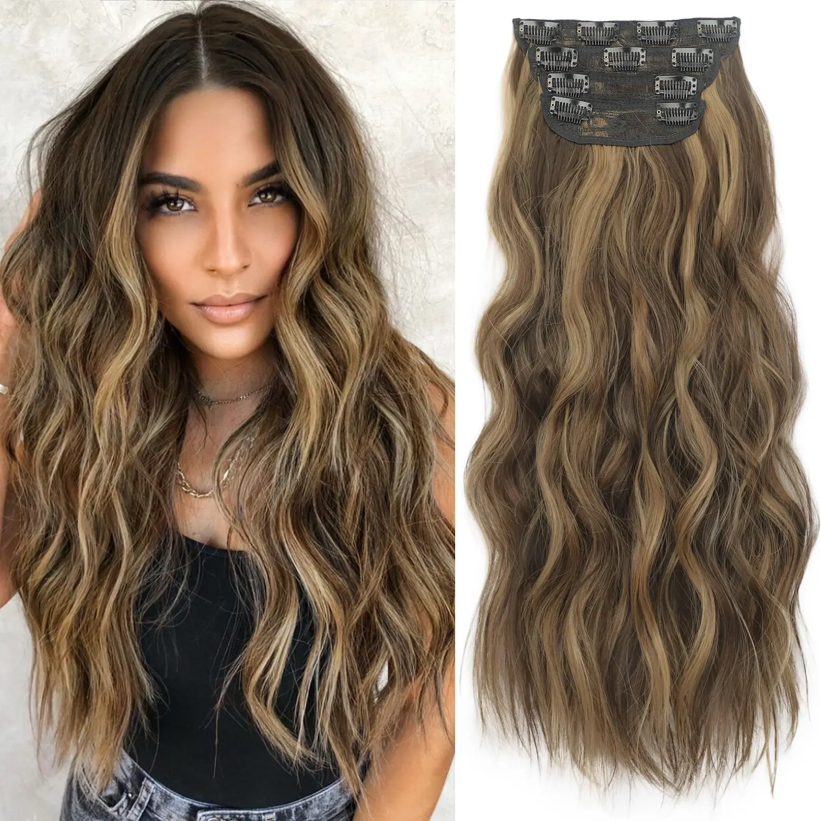 Balayage Chocolate Brown to Caramel Blonde