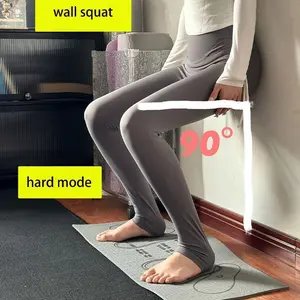 Beginner-friendly TPE Squat Mat for Yoga Fitness with Foot Guidance Non-slip Surface Ergonomic Design Gray 35x80 cm Ideal for Squat Leg Kick Exercises Easter Gift