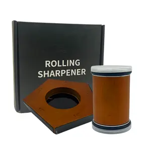 5-sided Rolling Wheel Knife Sharpener, 1 Set 4-angle Sharpening Knife Sharpener with Fixing Disc & Roller, Easy To Use Knife Sharpening Tool for Kitchen