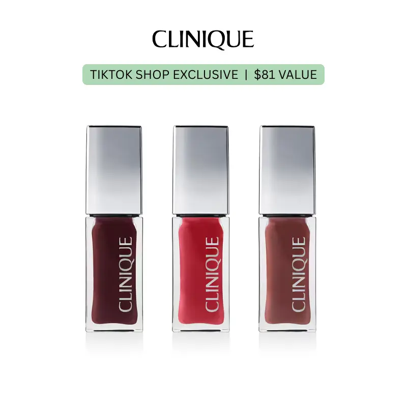 [Clinique] Honey Lip & Cheek Oil Trio - Black Honey + Pink Honey + Nude Honey | Multi-Use Makeup | Sheer | Buildable | Natural Dewy | Nourishing Oils