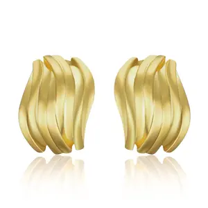 Mytys Hoop Chunky Lightweight Earrings for Women Statement Jewelry Gift for Women