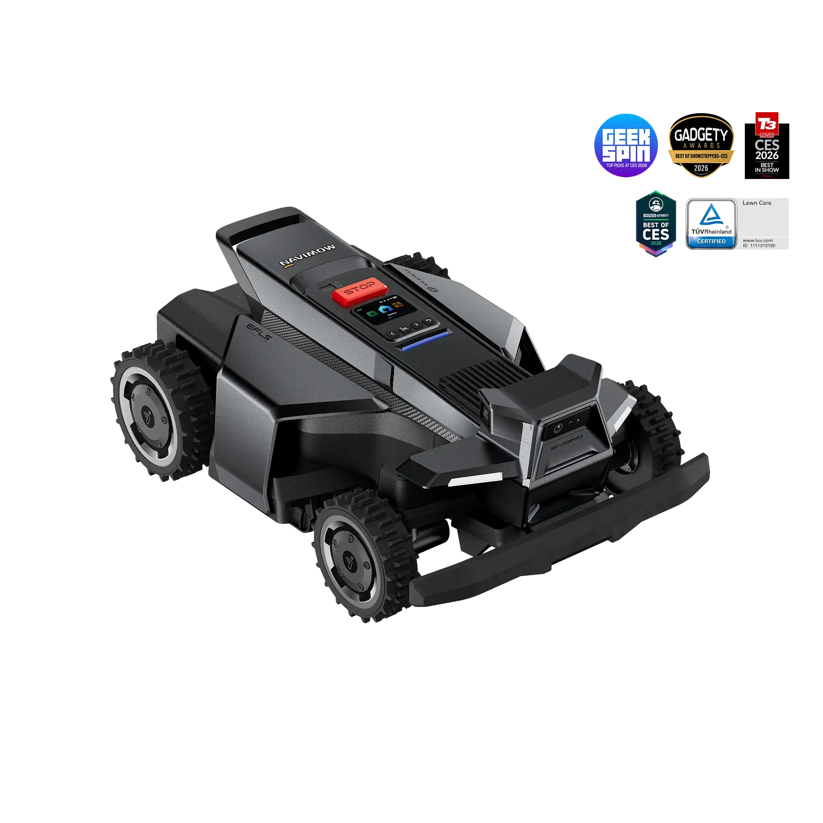 Segway Navimow X430 Wireless Robotic Lawn Mower - 4WD, 84% Slope Capability, 0-Turn ORV-Tuned, 2x180W Motors, 0.75-4 in Cutting Height, Lithium-Ion Batteries, Self-Guiding Robot Robotic Lawn Mowers, Father's Day Gift Option