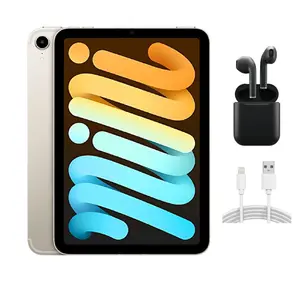 Refurbished Apple iPad Mini 6 A2567 (WiFi) Excellent Condition with Wireless Earbuds & 1 Year Warranty