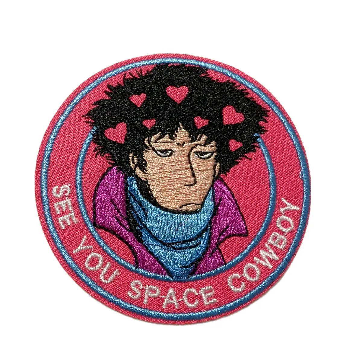 Cowboy Bebop anime iron on patch for men, women, and kids.