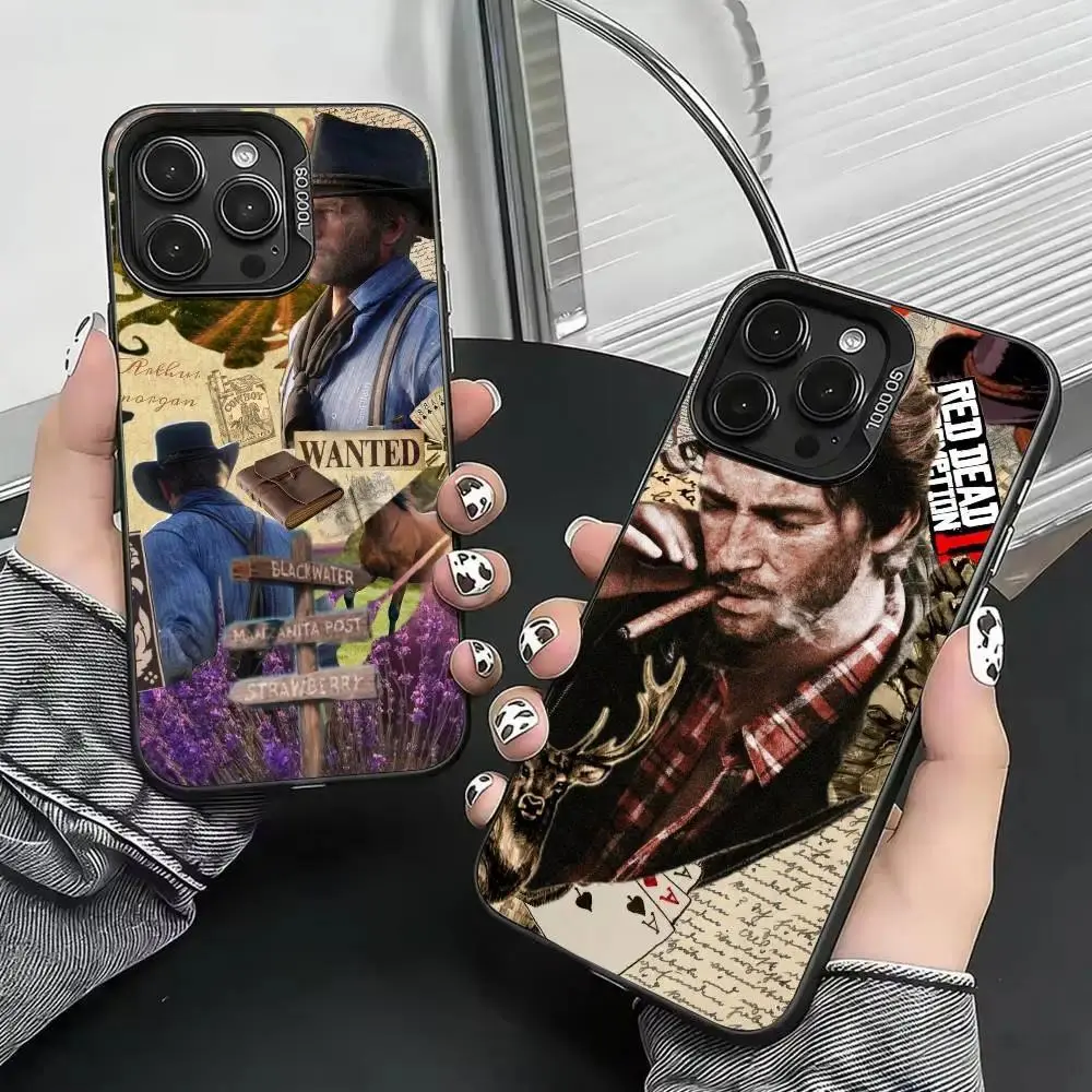 RDR-2-Arthur Morgan   Phone Case For iPhone 17 Air 16 15 14 13 12 11 Pro Max Plus Colorful Silver Phone case Funda Cover