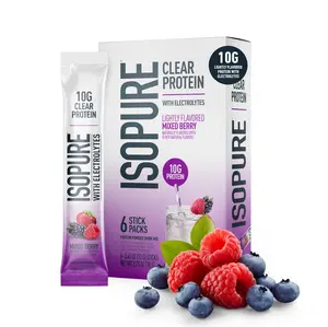 ISOPURE PROTEIN WATER STICKPACKS MIXED BERRY, 6 COUNT
