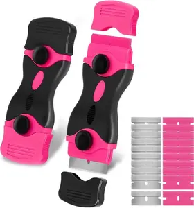 Multipurpose Scraper Tools, Double-edged Design Scraper Removal Tool with 20 Extra Blades, Suitable for Removing Paint, Stickers, Adhesives and Labels