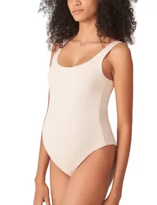 POSHDIVAH Women's Maternity Bodysuits Scoop Neck Sleeveless Tank Tops Stretchy Shapewear Soft Pregnancy Jumpsuits pregnancy supply