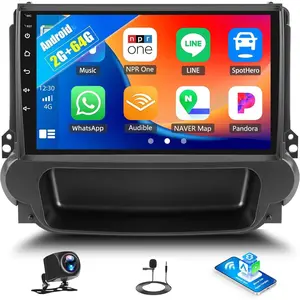 RIMOODY 9-inch Touchscreen Car Radio for Chevrolet Malibu 2009-2014, Android 15 Car Stereo with CarPlay, Android Auto, MirrorLink, GPS Navigation, WiFi, 26UI, Bluetooth, FM, Backup Camera