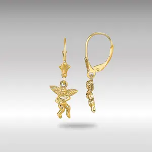 14K Gold Angel Leverback Earrings - Model TF1779