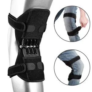 Knee Support Brace with Spring Stabilizer for Gym Running Workout Joint Stability Active Lifestyle Aid Leg Comfort Stretcher Support for Men Women