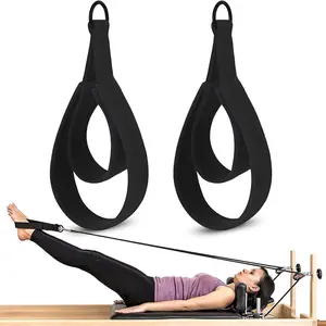 2-Piece Pilates Straps, Double Loop D-Ring Design, Premium Padded, Compatible with Reformer, Universal Accessories for Home Gym & Yoga Workouts