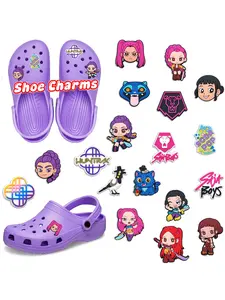 Korean Pop Music Demon Hunter PVC Shoe Decor Series, Shoe Charms Series, Huntrx Saja Boy Accessories, Unique Fashion Gift for Fans, Unique Design, Shoe Decoration