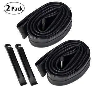 2 Pack 26 Inch Bike Inner Tubes with 2 Tire Levers, 26x1.75/2.125 Schrader Valve Butyl Rubber Bicycle Inner Tube, Heavy Duty MTB Bike Tire Repair Kit