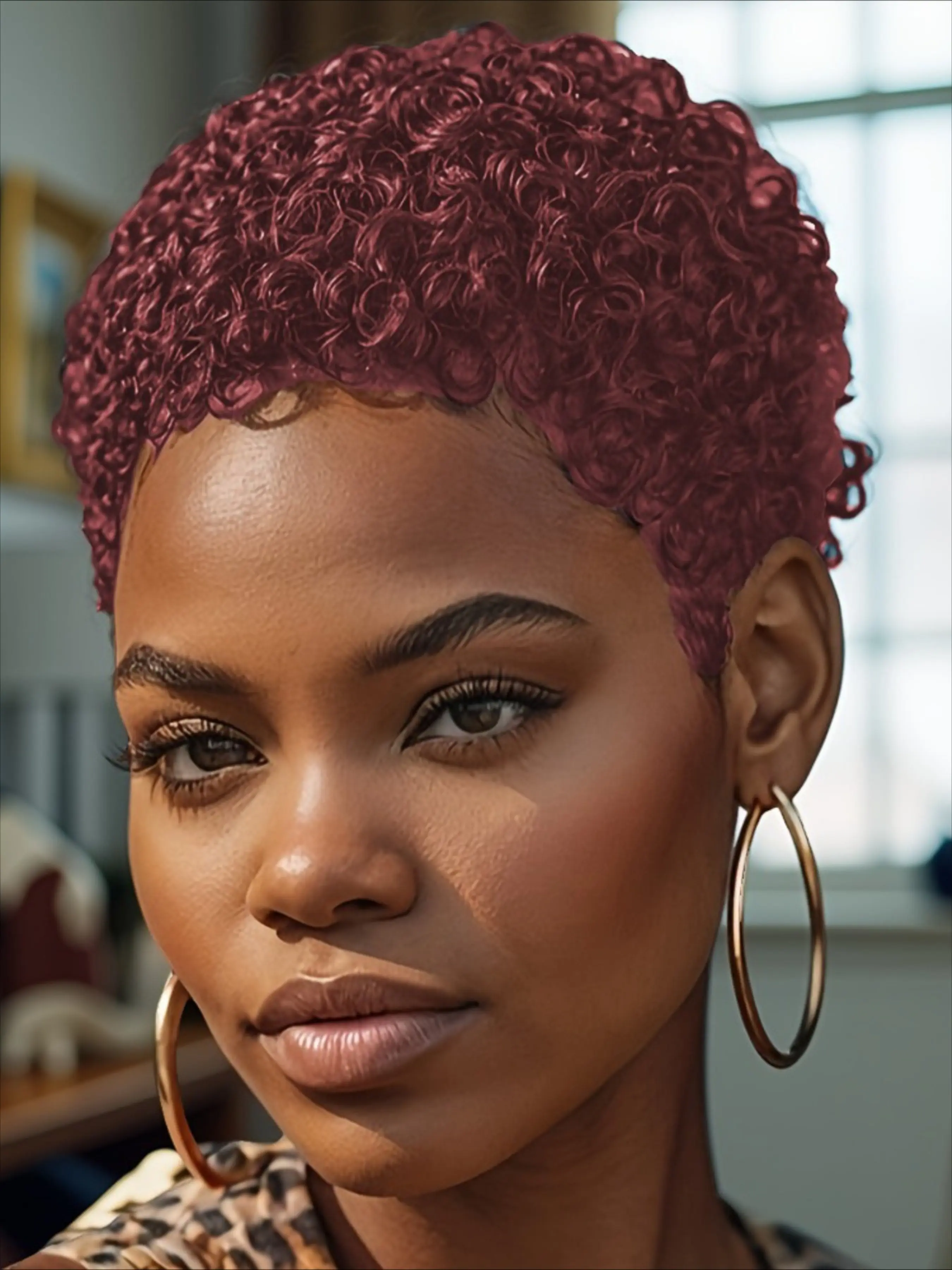 Human Hair Wig Women's Short Curly Hair Wig , Loose Bob Wig , Y2K Style Daily Casual Party Halloween Wig , 150% Density , 6 Inch Full Machine  Made Wig, Curly Bob Wig