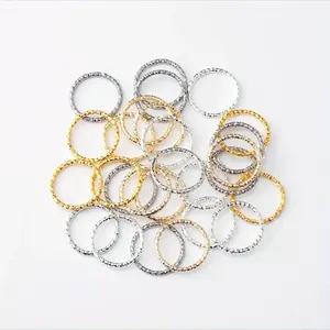 20pcs/50pcs/100pcs  size 10mm Flower Pressing Single Ring Flower Pressing Jump Ring Hanging Ring Circle Connecting Keychain Open Ring Making Materials DIY Accessories